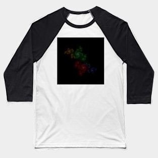 Fractal Colors - Julia Baseball T-Shirt